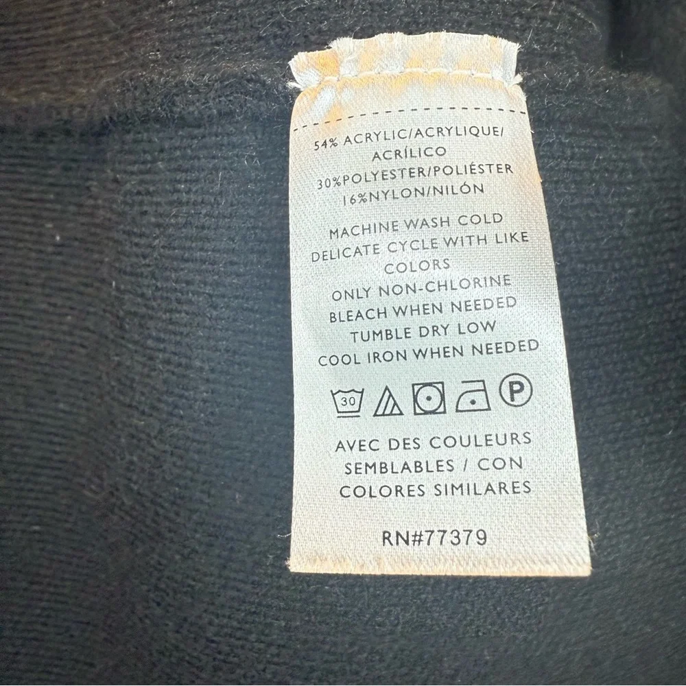 Ann Taylor size XSP Black Sweater Blazer with Two Buttons - Picture 3 of 5